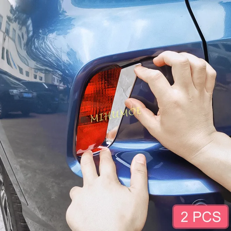 Für Ford Escape Kuga ST-LINE 2020-2025 Chrom Hinten Nebel Licht Zierleisten Stoßstange Reflektor Stilvolle Zubehör