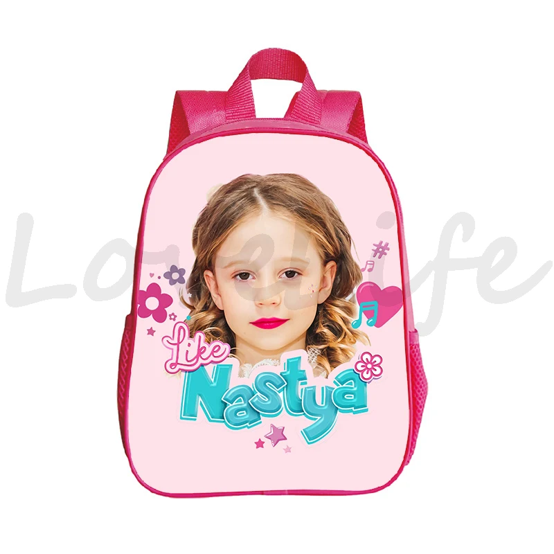 Like Nastya Backpacks Kids Primary School Bag Nursery Girls Kawaii Kindergarten Bookbag Children\'s Backpack Waterproof Rucksack