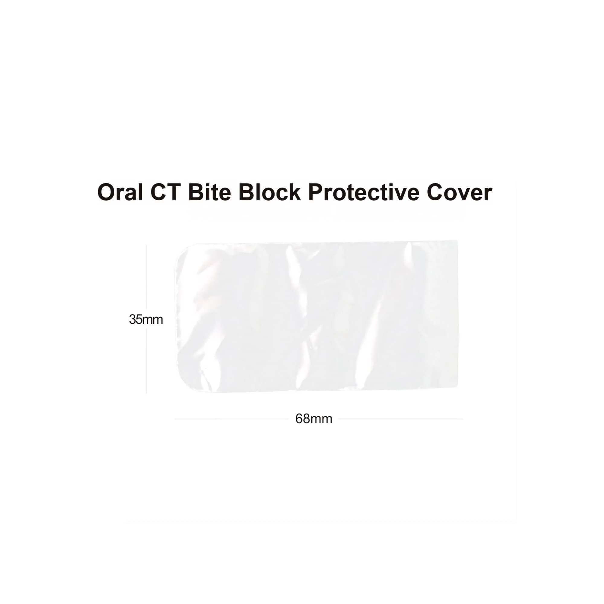 Oral CT Bite Block Protective Film Cover/Dental LabTransparent PE Film/Oral CT Bite Mask/Isolation Acoustic Transparent Film