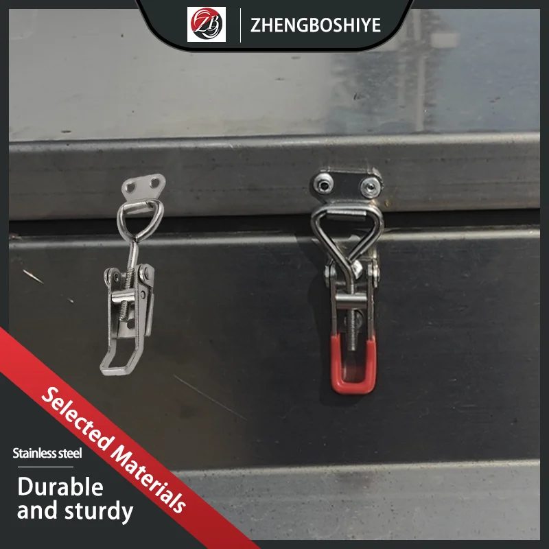 

304 Stainless Steel Adjustable Box Buckle Equipped With Industrial And Commercial Quick Clamp Lock Pressure Door Bolts