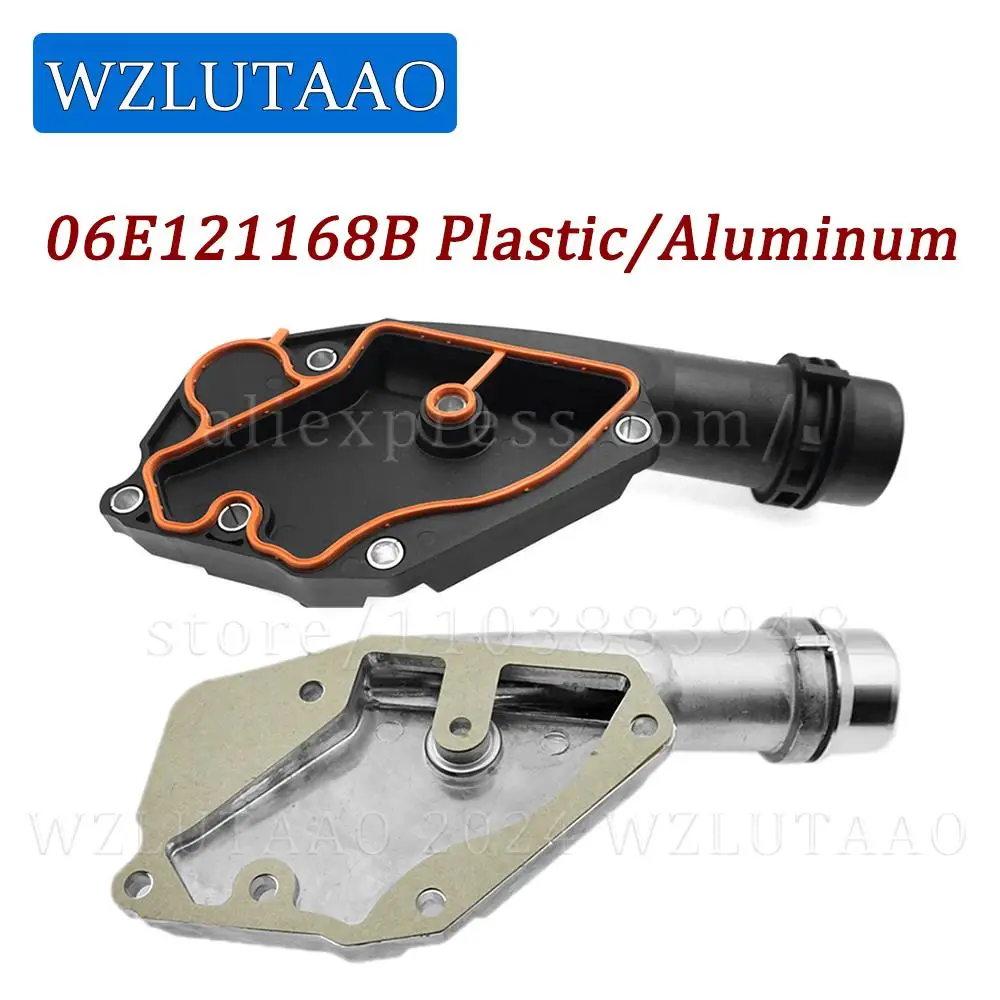 

Aluminum Plastic Engine Coolant Thermostat Cover & Gasket 06E121168 06E121168B For Audi A4 B7 B8 A5 A6 C6 A7 A8L D4 Q5 2.8 3.2