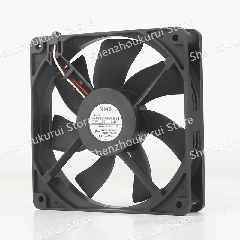 Original NMB 12CM DC24V 0.25A AC EC 12025 frequency converter Ball three-wire 120X120X25MM 4710SB-05W-B69 cooling fan