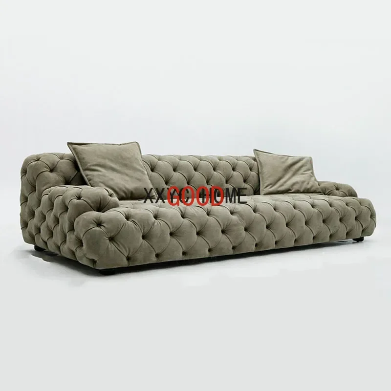 

Light luxury Nordic modern creative minimalist large villa living room minimalist sofa