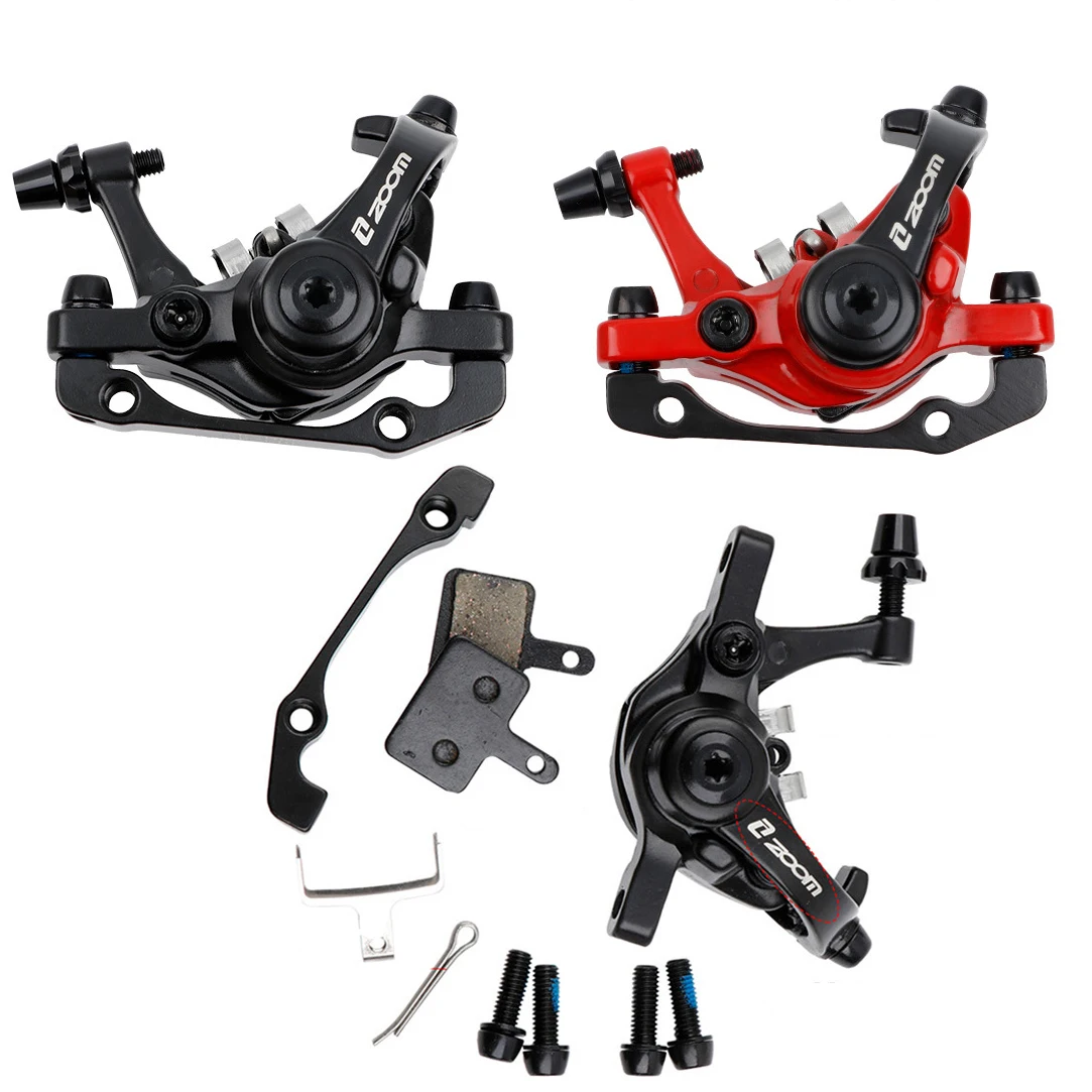 ZOOM DB680 Dual Piston Disc Brakes Road Handle Shifter Disc Mountain Bike Bilateral Drive Adjustable Brake with Mounting Clips