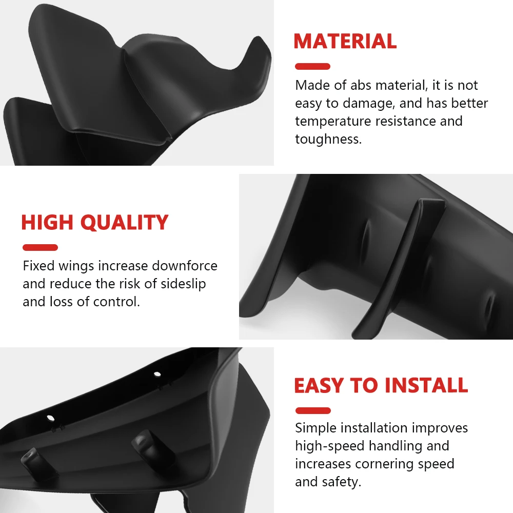 For MT-09 MT09 SP Side Wing Side spoiler FRONTAL SPOILERS MT09 2021 2022 2023 Front spoiler Lower spoiler flank mt09 view 5