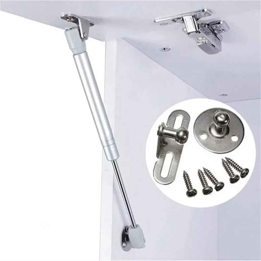 6/8/10/12Inch Furniture Hinges 100N/10KG Gas Struts Cabinet Hinge Spring Stay Kitchen Cupboard Door Lids Lift Pneumatic Support