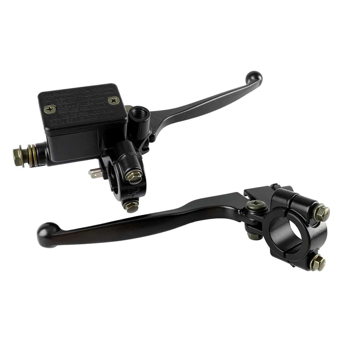 AliExpress NONE 1pair Universal 22mm Right Hydraulic Brake Master Cylinder Left Clutch Lever Set For Dirt Pit Bike ATV Quad Scooter Moped