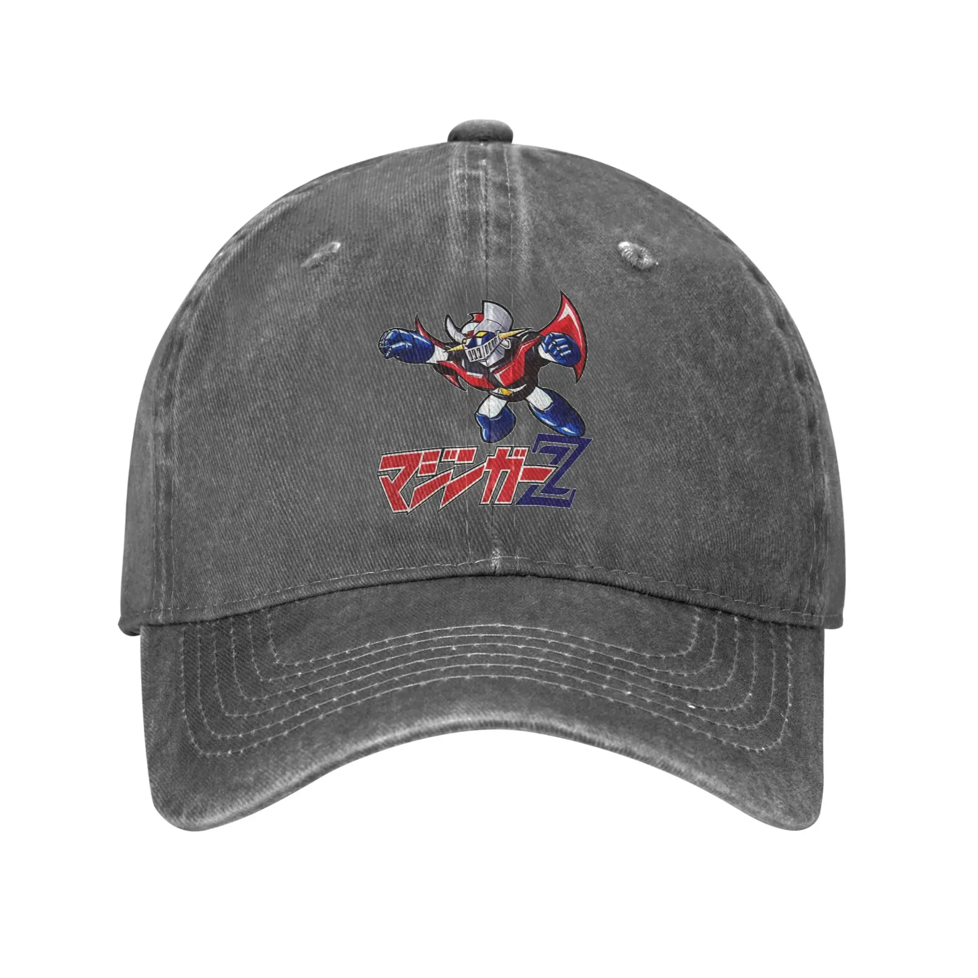 Gorra de verano con visera para el sol Mazinger 02, gorras de Hip Hop, sombrero de vaquero Mazinger Z, sombreros con visera