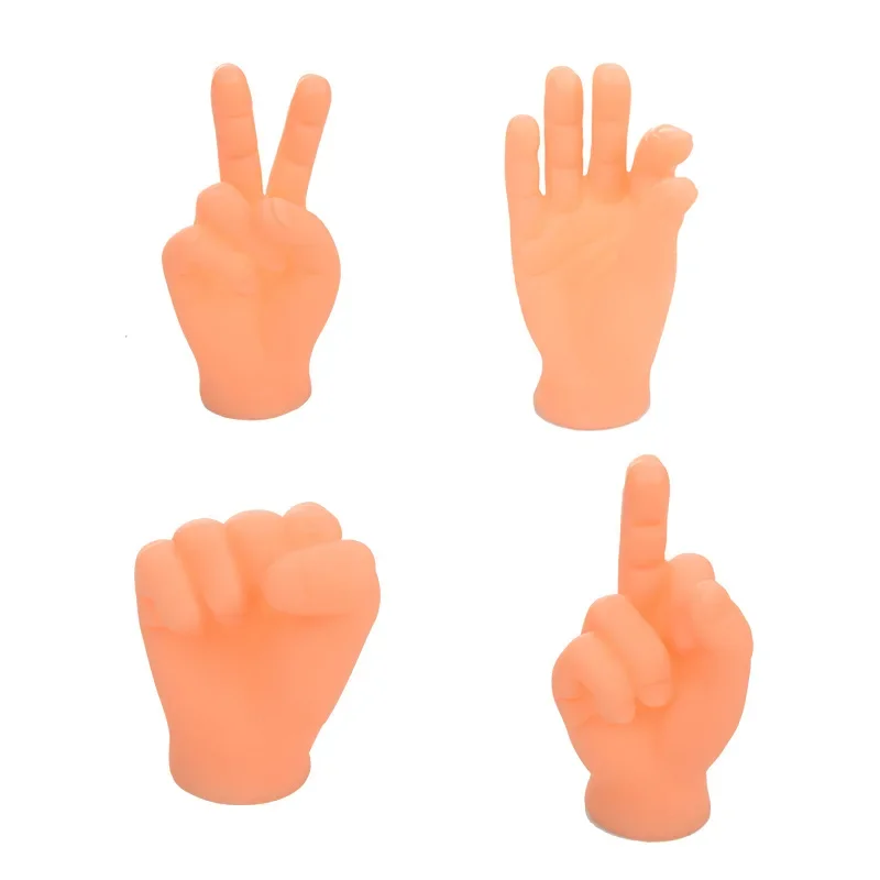 Bomao Small Finger Cover Tiktok Five Fingers Open Palm Mini Small Hand Finger Tease Cat Small Toy Creative Funny