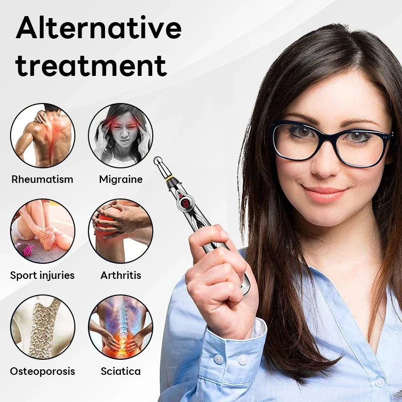 Stylo Laser électrique Point d'acupuncture, thérapie de Massage, soulagement de la douleur, méridien électronique, stylo énergétique, corps, tête, dos, cou, jambes, masseur