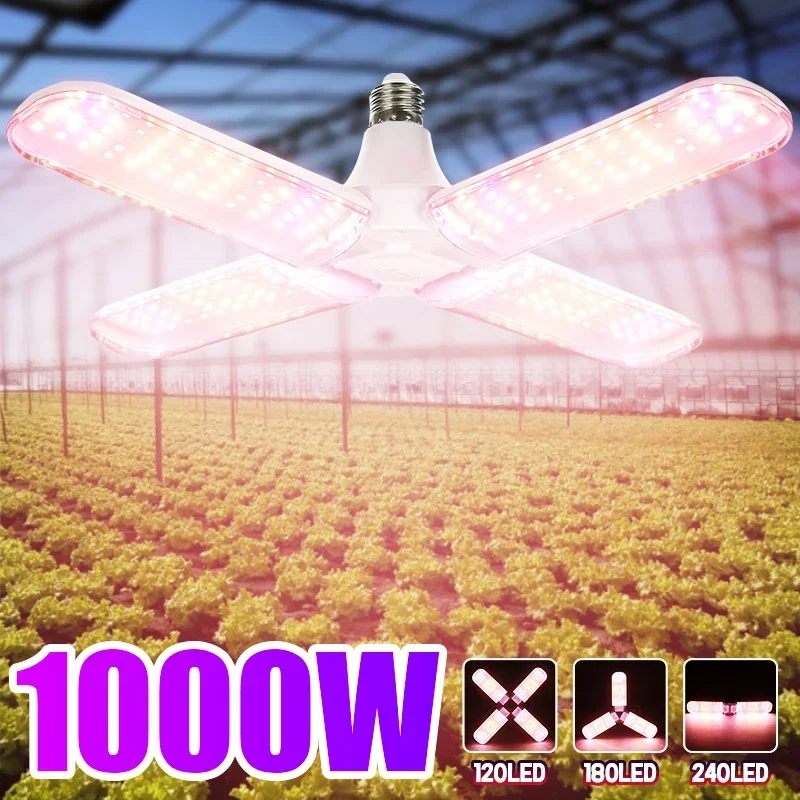 

For Greenhouse Garden Indoor Fan Style LED Grow Lamp Foldable Sunlike Full Spectrum Plant Growth Lamp Indoor Hydroponic Plants