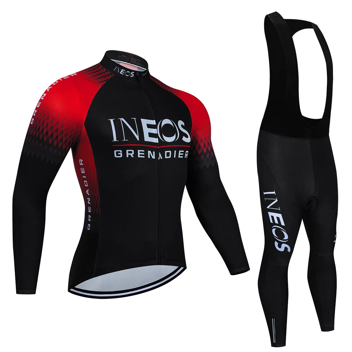 Pro Cycling Jersey Set 2022 INEOS Long Sleeve Mountain Bike Cycling Clothing Breathable MTB Bicycle Clothes Wear Suit for Mans