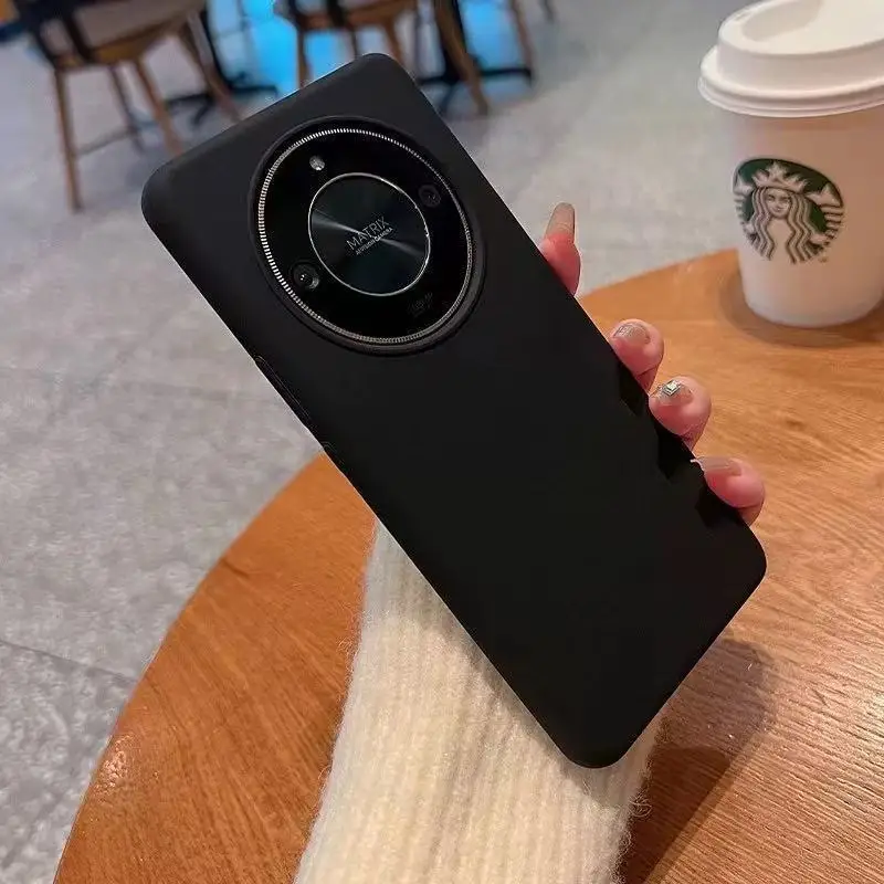 حافظة لهاتف Honor X9D/X70 حافظة فاخرة من السيليكون السائل صديقة للبشرة لهاتف Honor x7d ممتص للصدمات Funda