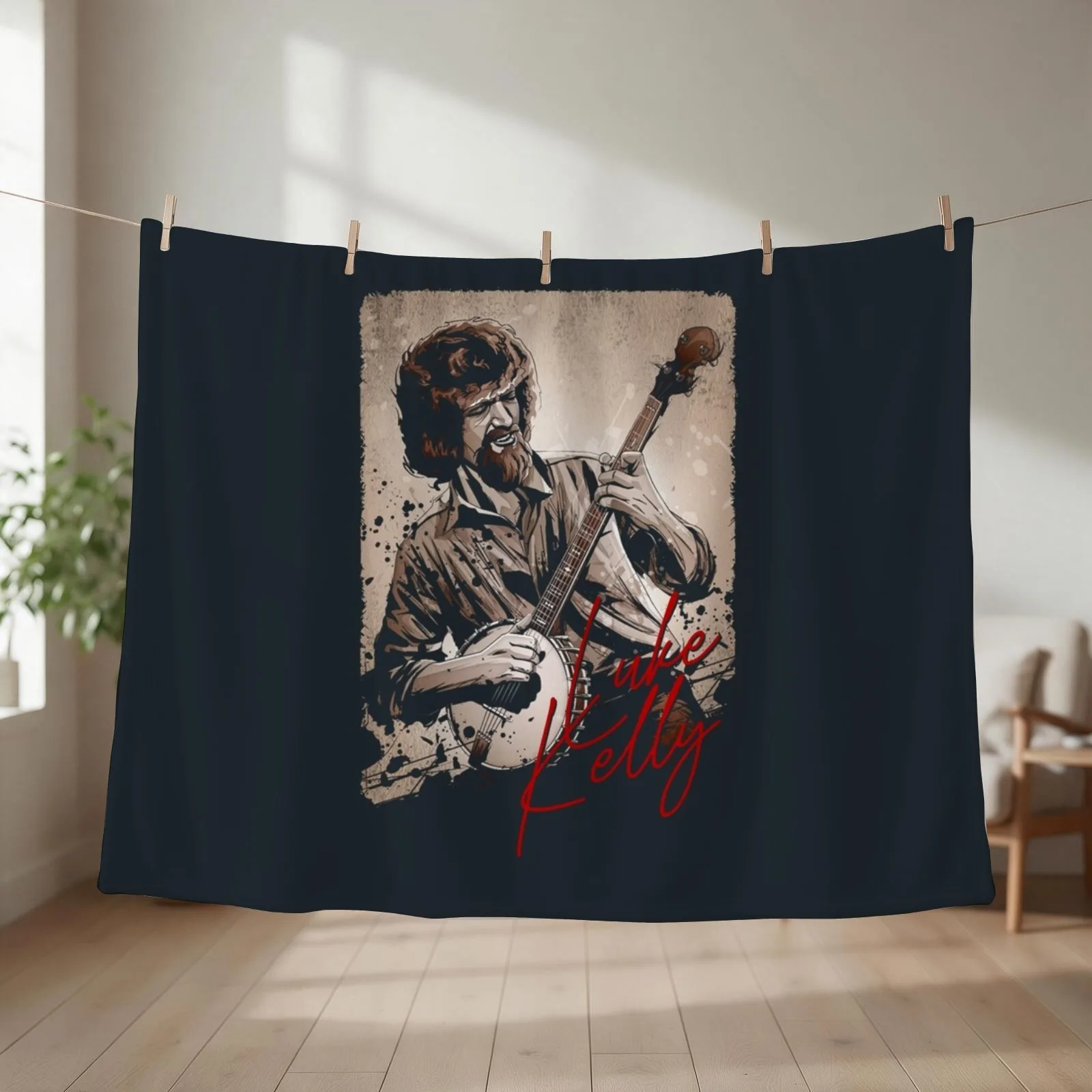 LUKE KELLY Throw Blanket For Sofa Thin Loose Luxury Extra Large Throw Blankets