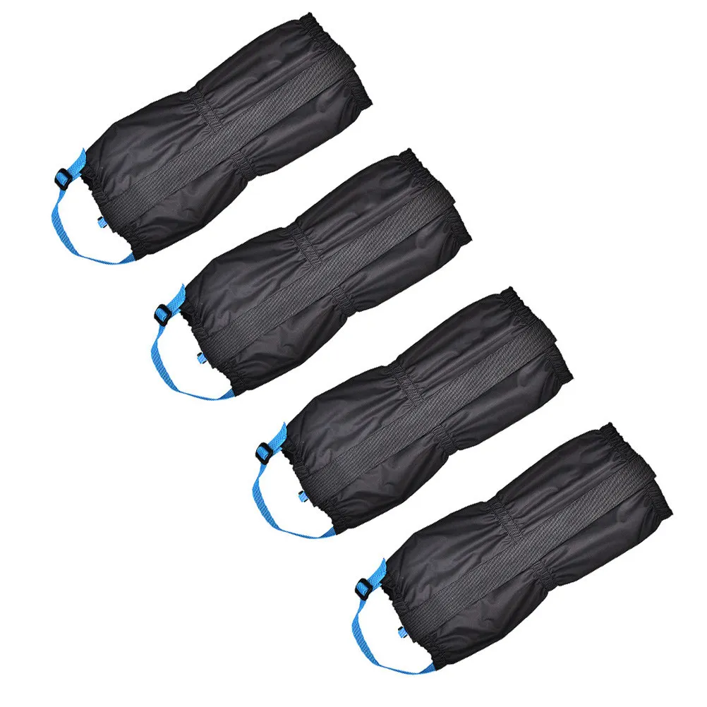 2Pairs Waterproof Hiking Gaiters Outdoor Nylon Windproof Breathable Shoe Covers Snow Legging Gaiters Skiing Mountain Climbing
