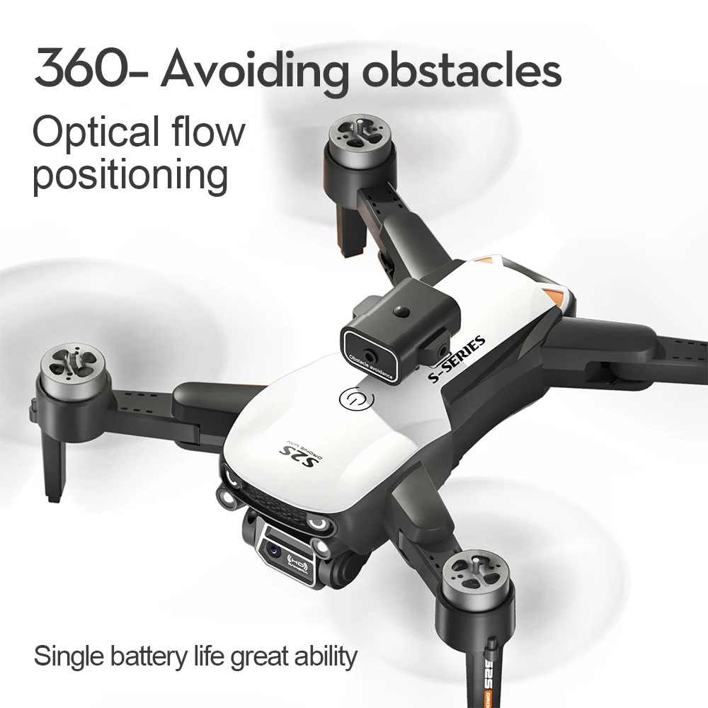 LS-S2S Câmera aérea profissional Drone, de alta definição, grande angular, 8K, lente dupla, fluxo óptico, sem escova, Wi-Fi, baterias, 2 pcs, 4pcs