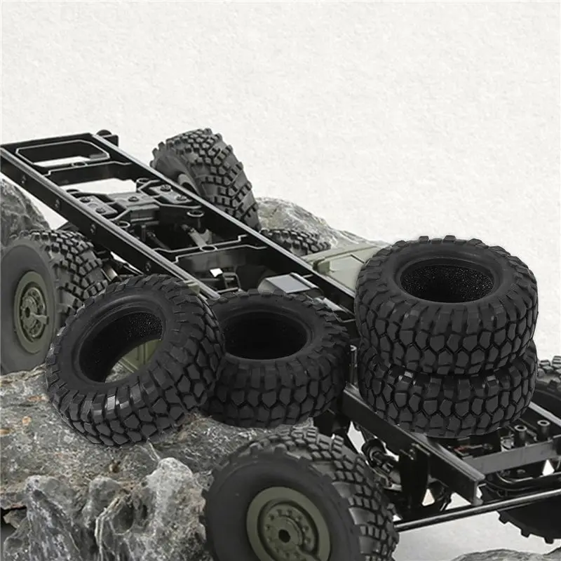 ABME New 4PCS 48mm 1.0 Soft Tires Tyre for 1/24 RC Crawler Car SCX24 90081 AXI00002 Upgrade Parts