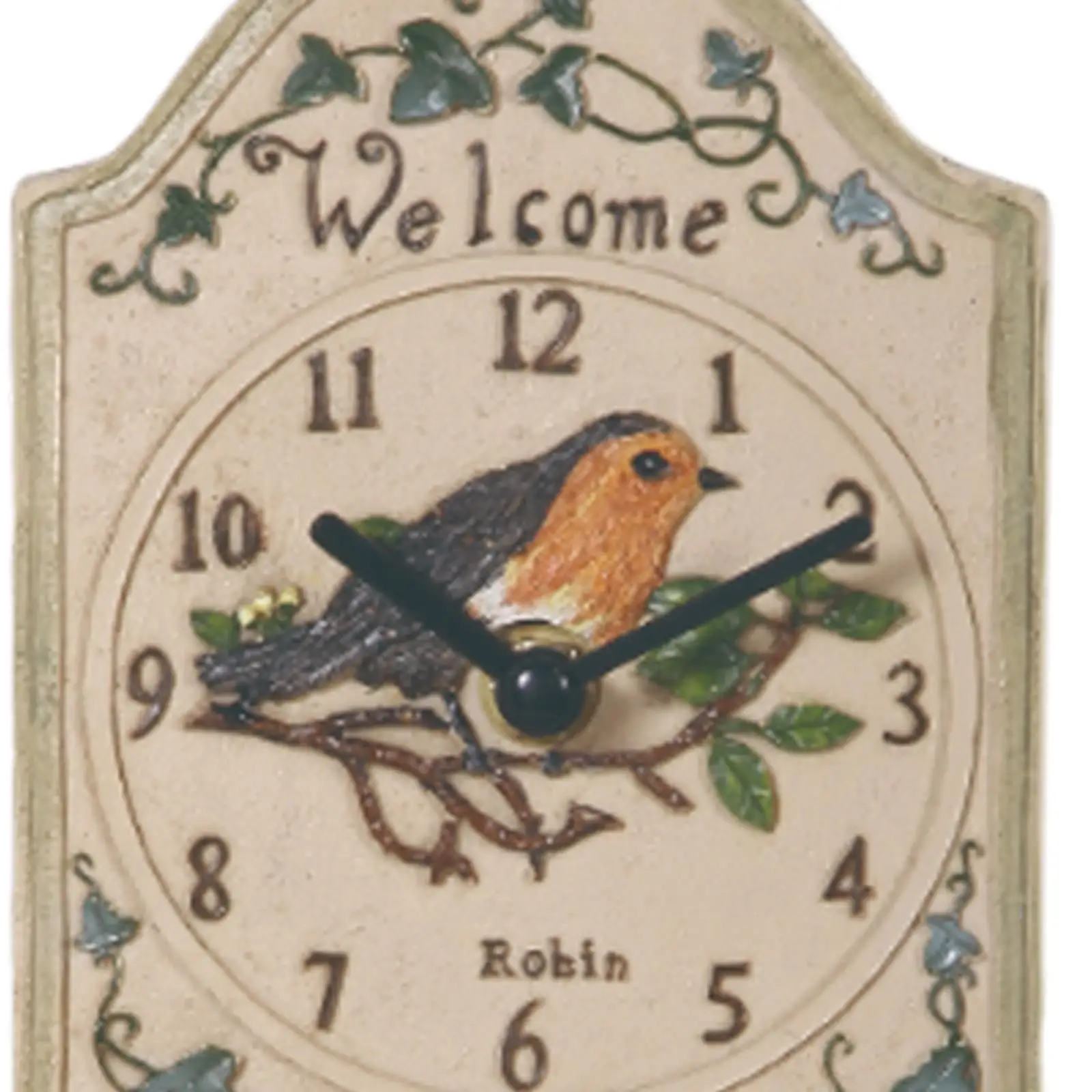 Wall Hanging Clock Wall Decor with Thermometer Weatherproof IP44 Waterproof for Backyard Pool Area Living Room Office