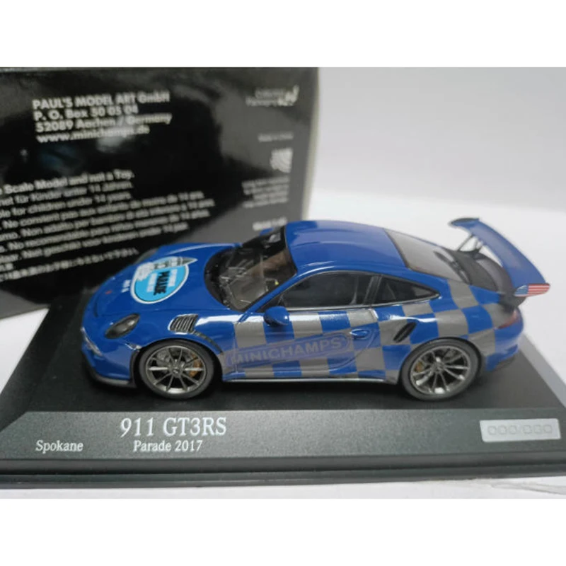 

Minichamps 1/43 Scale 991 GT3RS Spokane Parade Alloy Car Model Classics Adult Souvenir Gift Static Display