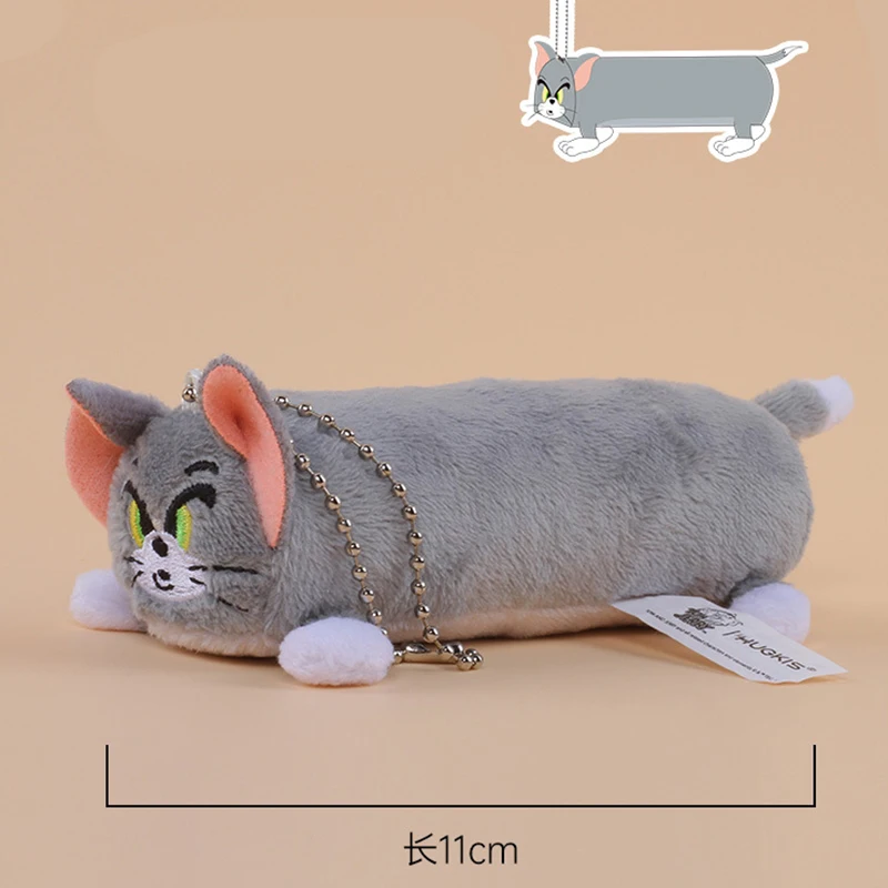 Tom and Jerry Plush Toy Morphing Tom Cat Plush Pendant Cartoon Doll Keychain Doll Cute Funny Long Hanging Ornaments - Image 5