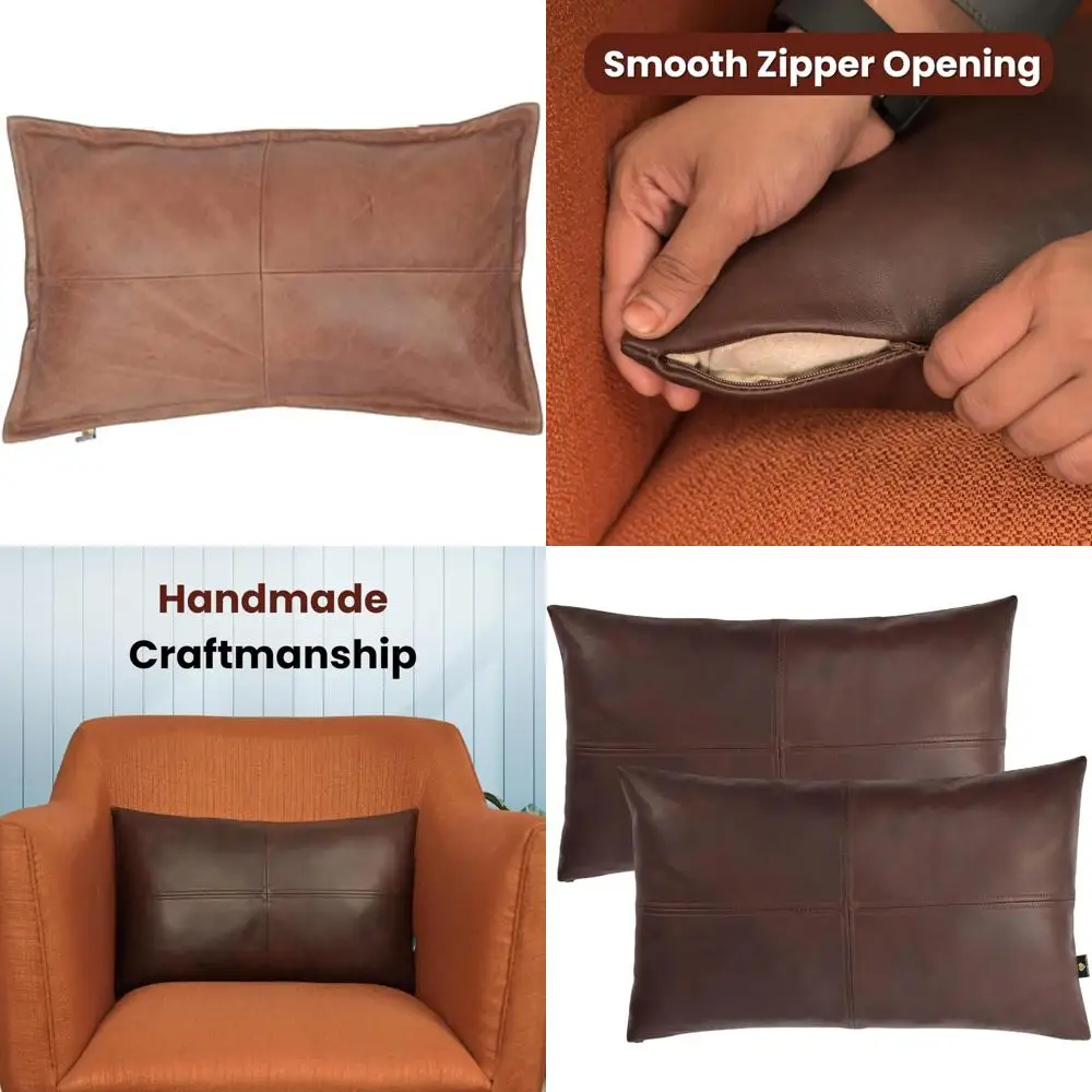 

Чехол на подушку из 100% овечьей кожи - чехол для диванной подушки для декоративных чехлов для гостиной и спальни