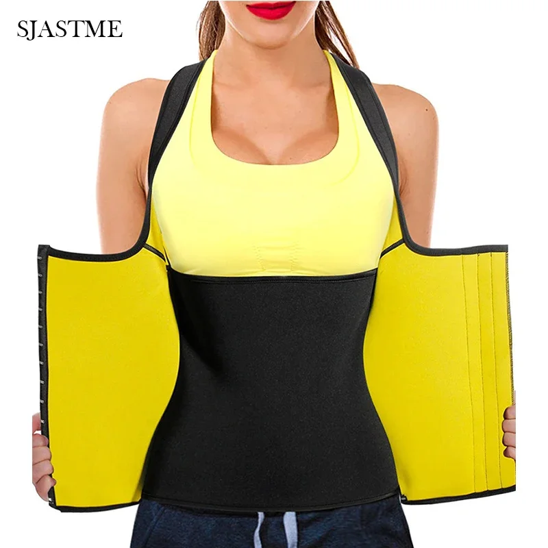 

SJASTME Women Neoprene Waist Trainer Vest Corset Tank Top Sauna Body Shaper Weight Loss Sweat Vest Workout Tops Slim Shapewear