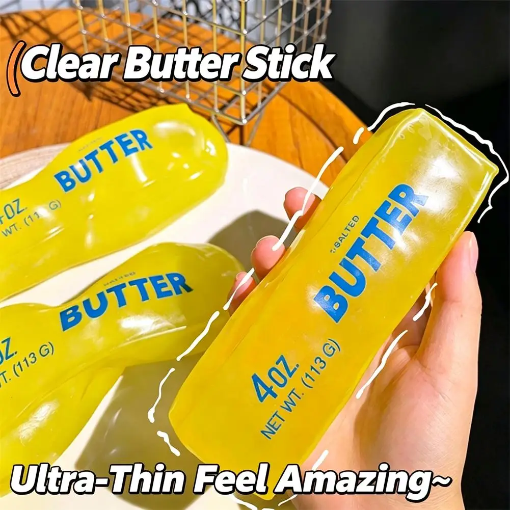 Decompressing Butter Bar Kneading Music Plastic Cheese Stick Filled with Vaseline Stress Relief Sensation Toy