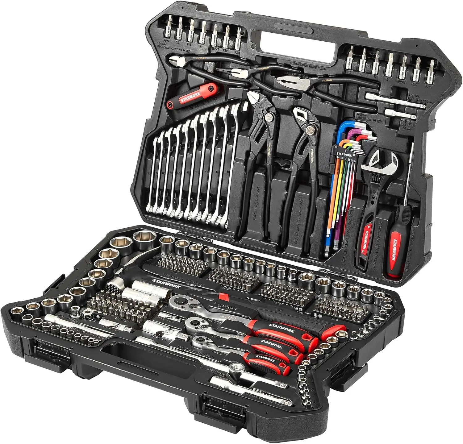 

Набор инструментов для механиков и набор торцевых головок из 324 предметов по заводской цене, с молотком-гвоздодером Dragon One-Piece Rip Hammer 22oz с рукояткой, профессиональный