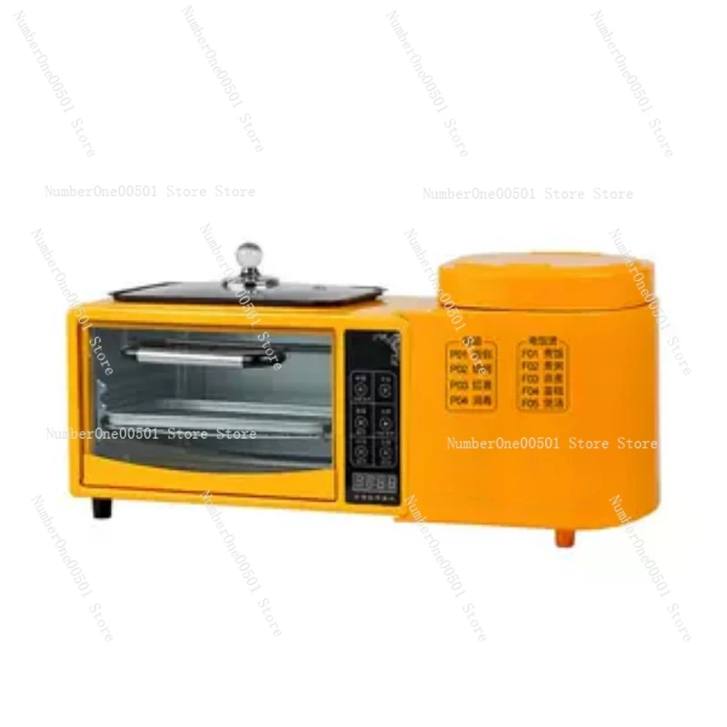 

4 in 1 Breakfast Maker Grill Griddle Hot Pot Electric Rice Cooker Sandwich Toaster Oven WT-2108