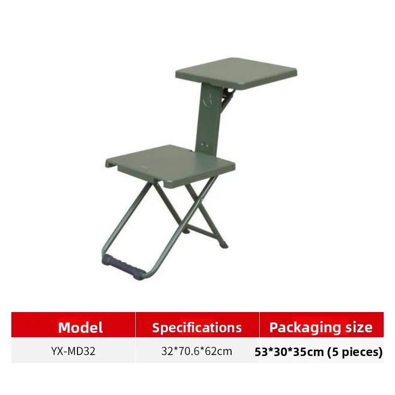 Modern steel outdoor fishing folding chair with blow molded seat panel and lightweight design