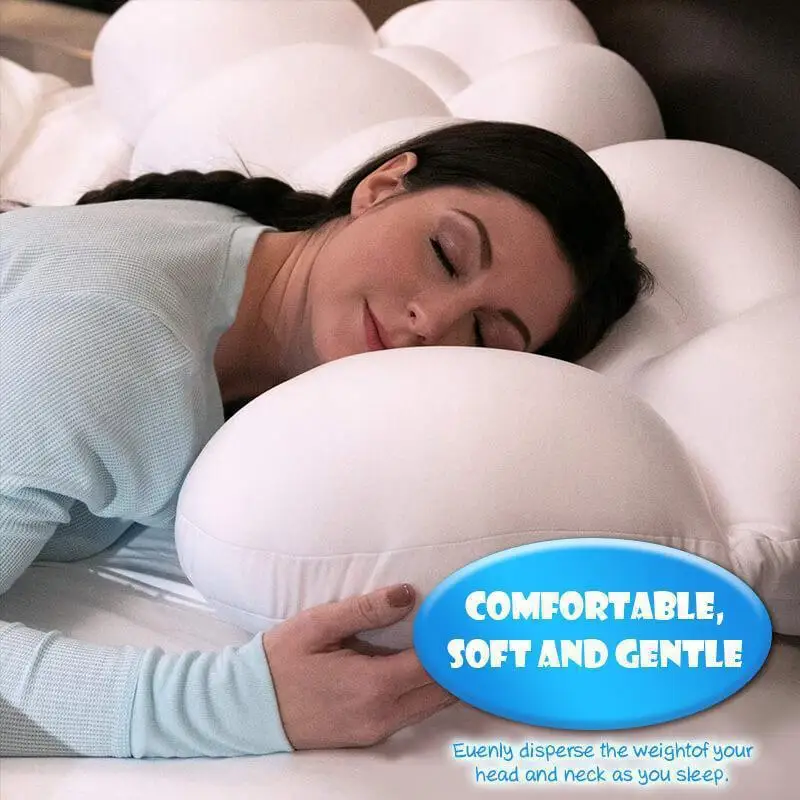 Body Massager All-round Sleep Pillow Neck Massager Sleeping Memory Foam Egg Shaped Head Massage Cushion Head Massager Health