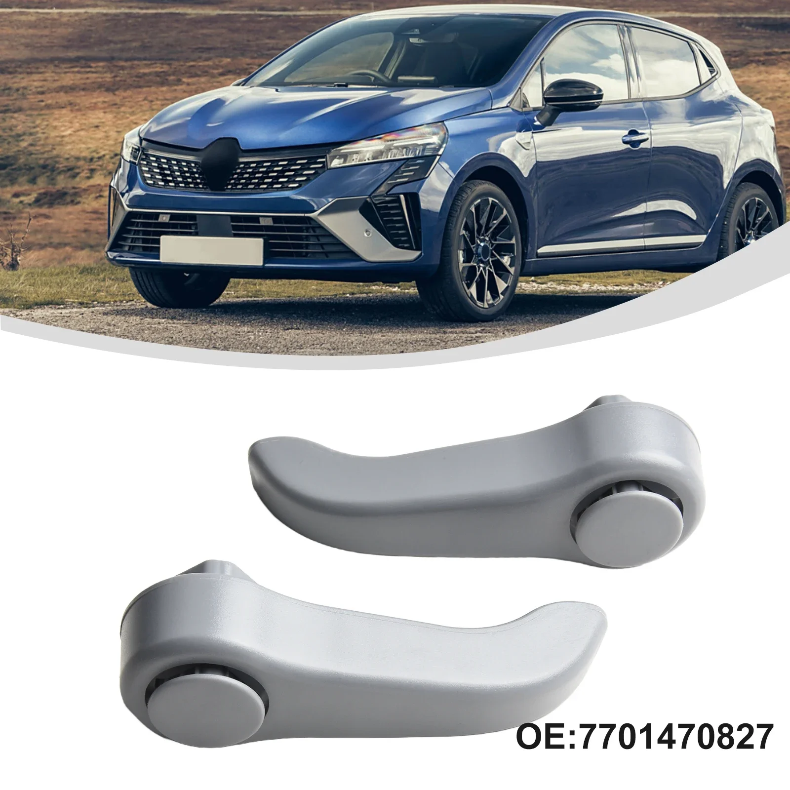 

2pcs Front Seat Adjustment Handles 7701209658 7701470827 Seat Adjustment Handle Handles For Clio For Twingo Interior Accessories