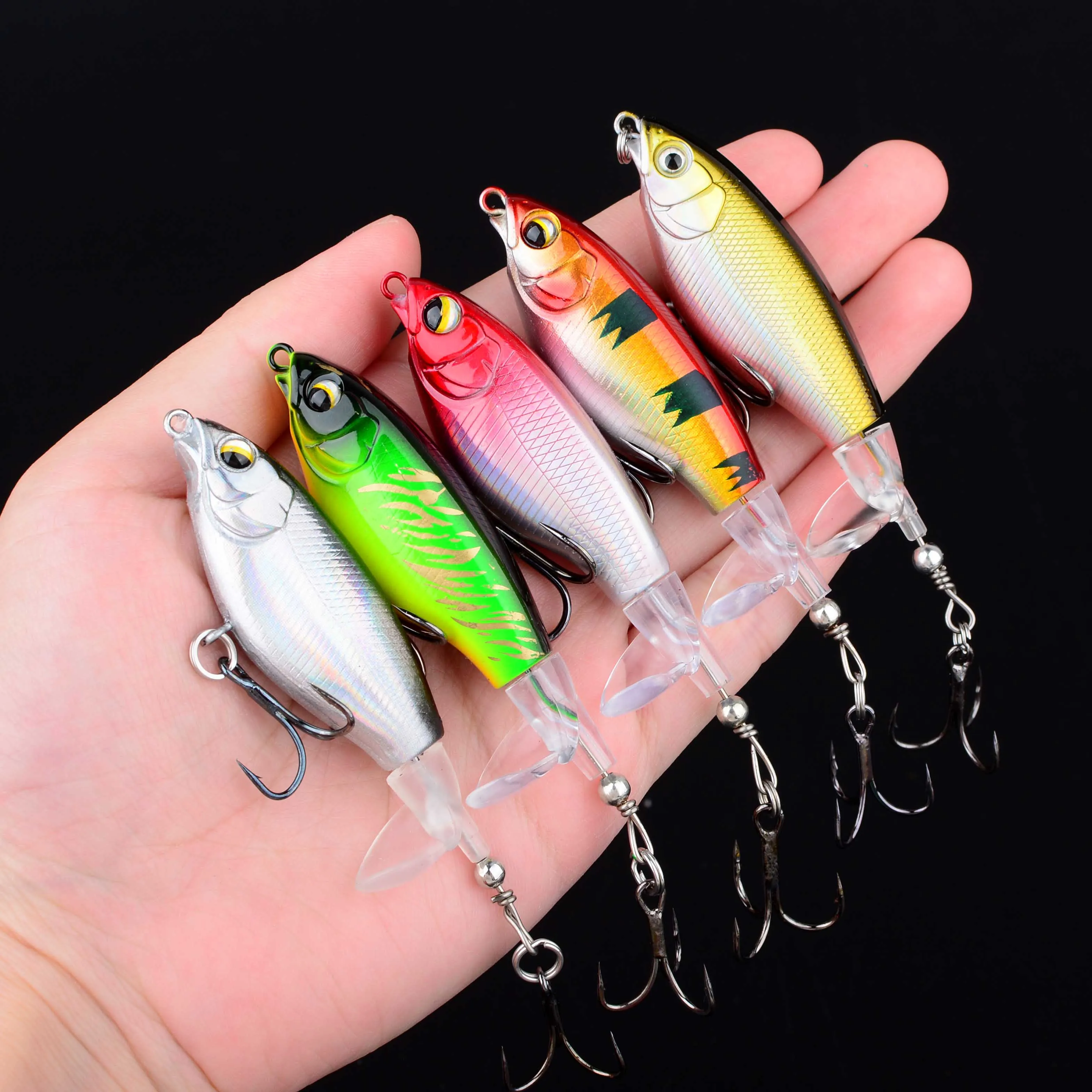 Whopper Popper Chopp – Swimbait de superficie con anzuelo 5X fuerte - imagen 3