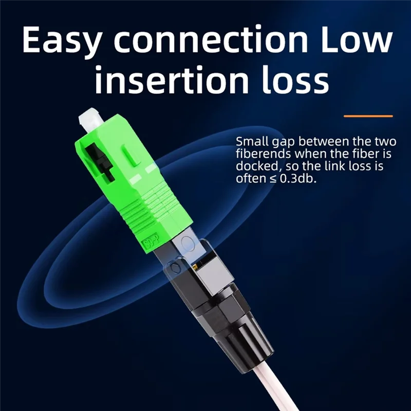 ELECT-SC APC Optic Fiber Quick Connector For FTTH Reusable Fusion Fiber Optical Cold Coupler Adapter Connect Tools