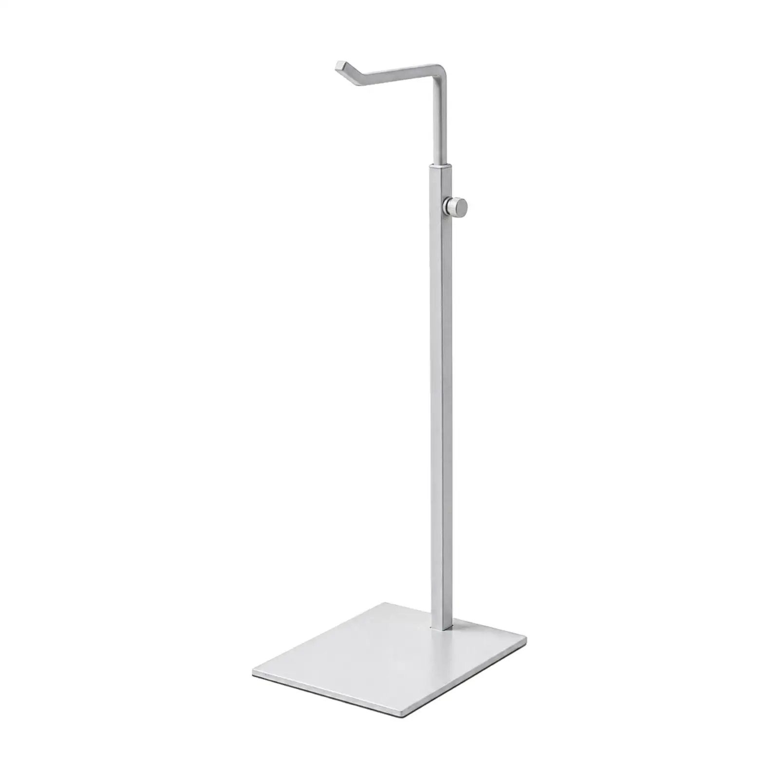 Freestanding Handbag Display Rack Metal with 7 Shaped Hook for Clothing Store Organizer Stable Square Base