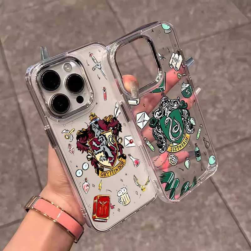 Coque de téléphone transparente avec logo Ataff Harryr P-Potter pour Apple iPhone 17 AIR 16E 15 14 13 12 11 Pro Max Plus, étui en silicone