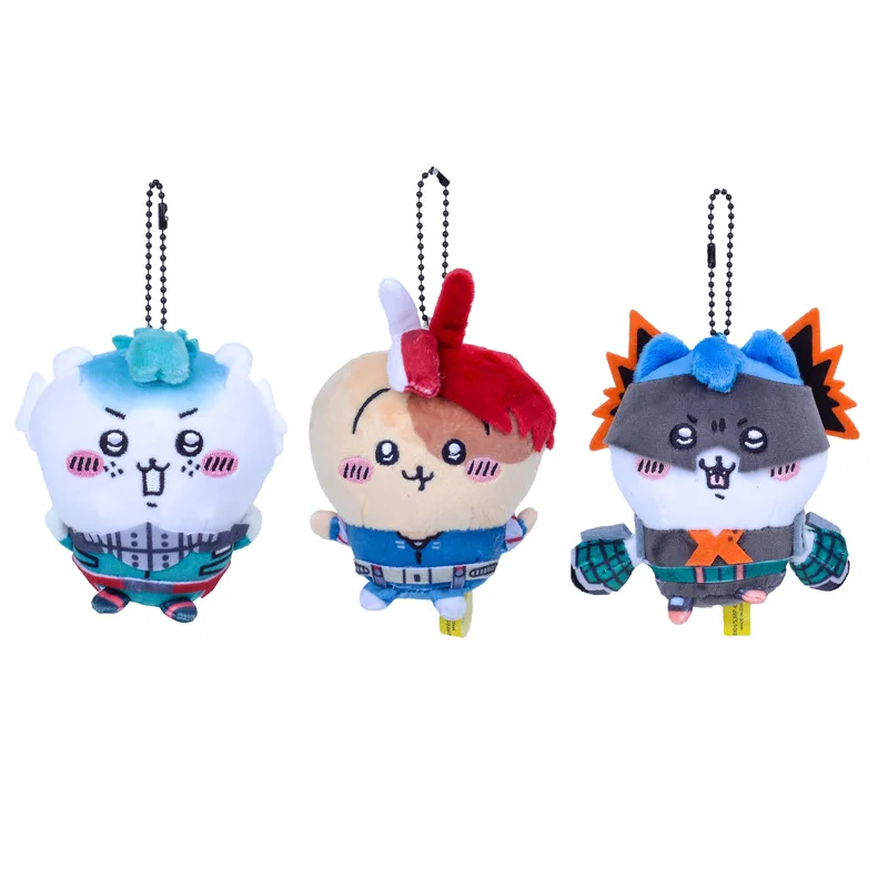 

Kawaii японский мультфильм Ji Kawai My Hero Academy связанный самоопрет-поступательный медведь милый кулон посылка украшение брелок кулон