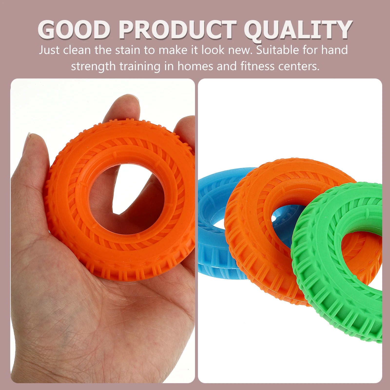 

3 Pcs Booster Grip Circle Office Handle Strengthener Silica Gel Finger Exercise