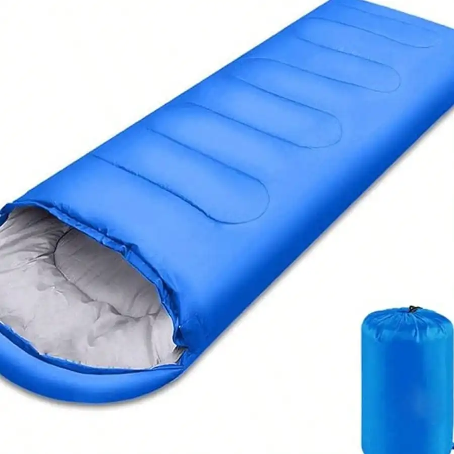 كيس نوم خفيف الوزن لمدة 3 مواسم: مع حقيبة ضغط لحقيبة الظهر والمشي لمسافات طويلة والتخييم وتسلق الجبال