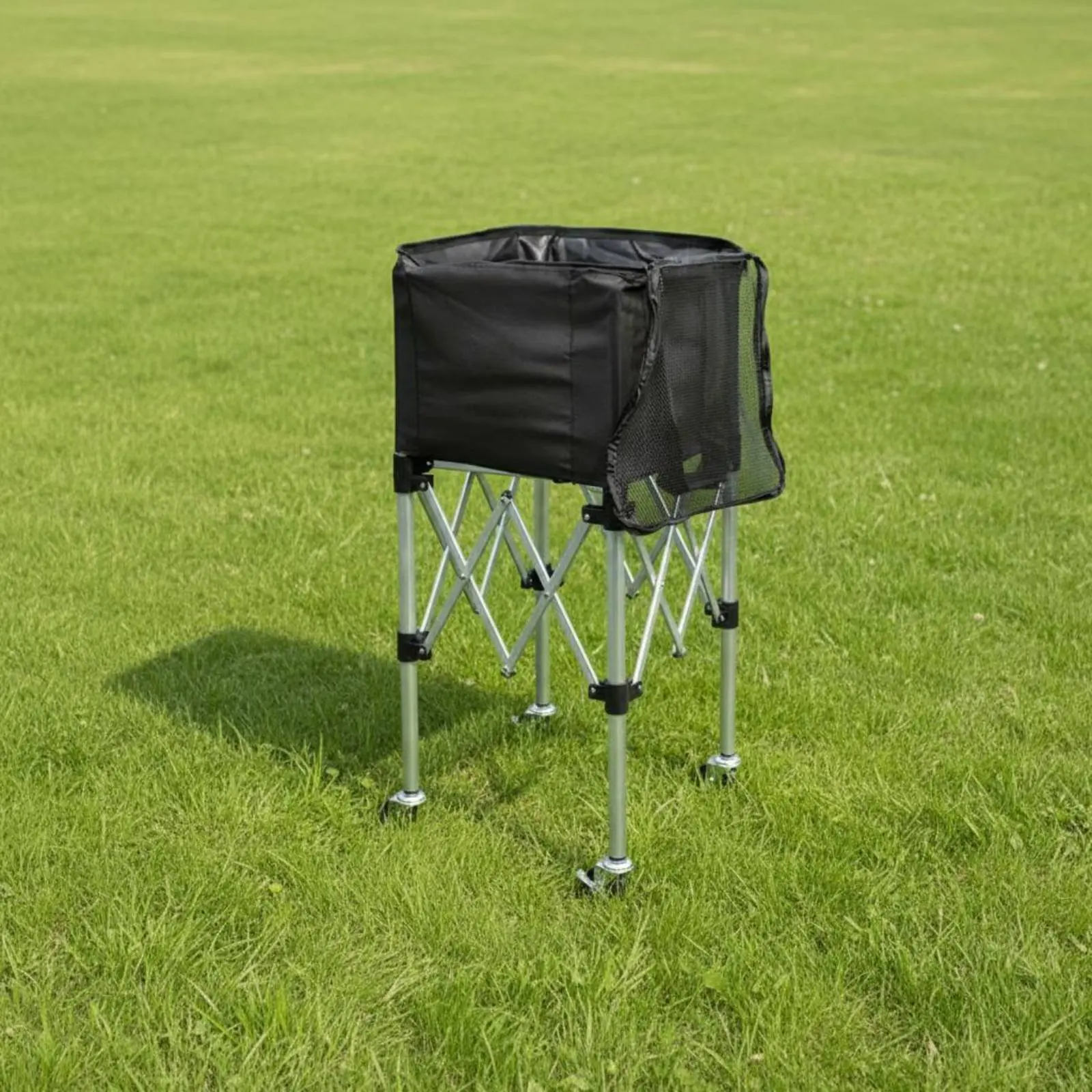 

Tennis Ball Collector Cart Aluminum Alloy Frame Tennis Ball Cart 1 Piece Lightweight Sports Equipment Easy to Keep for Practice