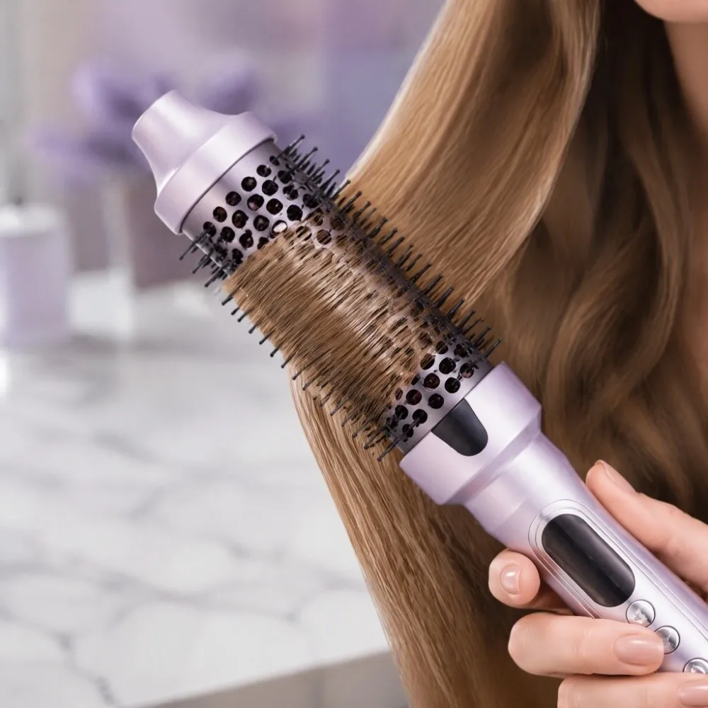 2 In 1 Hair Styling Comb Curling Fluffy Volume Fluffy Volume Hair Care Styling Tool Lightweight Straightening