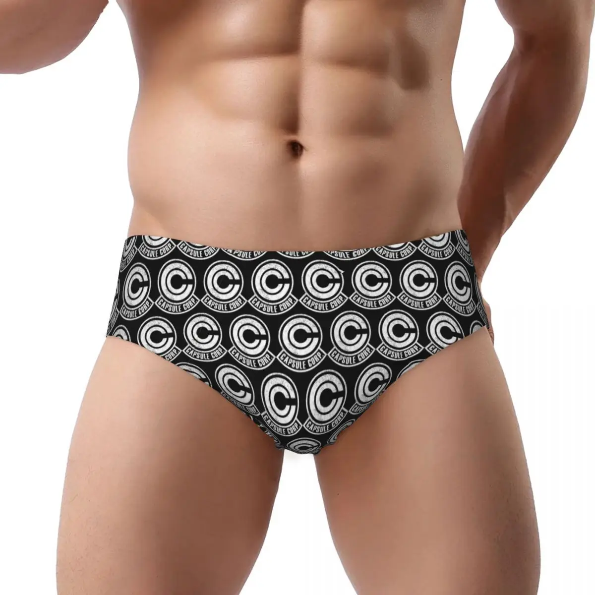 

Capsule Corp Men's Triangle Panties Soft Boxer Underpants Short Underwear for Homme Man Boyfriend Gift