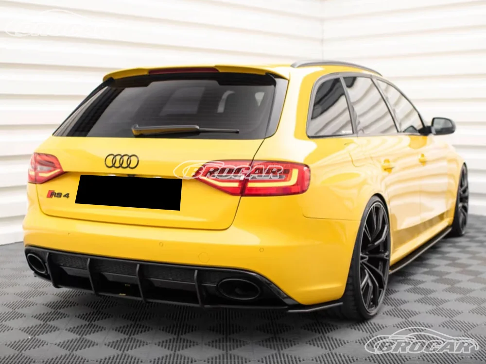Für 2008–2016 Audi A4 RS4 B8 Avant Allroad Original-Stil, hochwertiger ABS-Kunststoff, unlackiert, Spoiler, Kofferraum, Kofferraum, Flügel, Spoiler