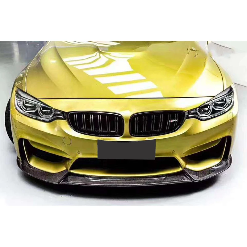 Carbon Fiber Car Front Bumper Splitter Front Lip Chin Spoiler Diffuser Parts For BMW M3 M4 F80 F82 F83 Vrs Style Upgrade Body ki