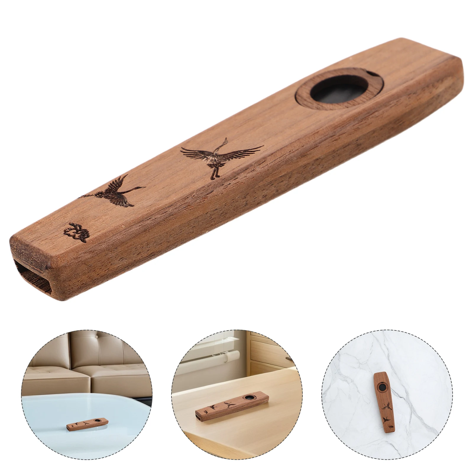 

Wooden Kazoo Professional Lightweight Portable Kazoo Flute Diaphragms Woodwind Instrument For Beginner Flute Music Instrument