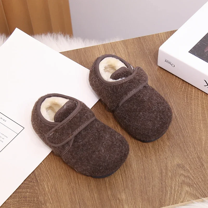 

2025 Children Cotton Shoes for Girls Winter New Fashion Korean Style Soft Bottom Anti-slippery Versatile Princess Casual Shoes