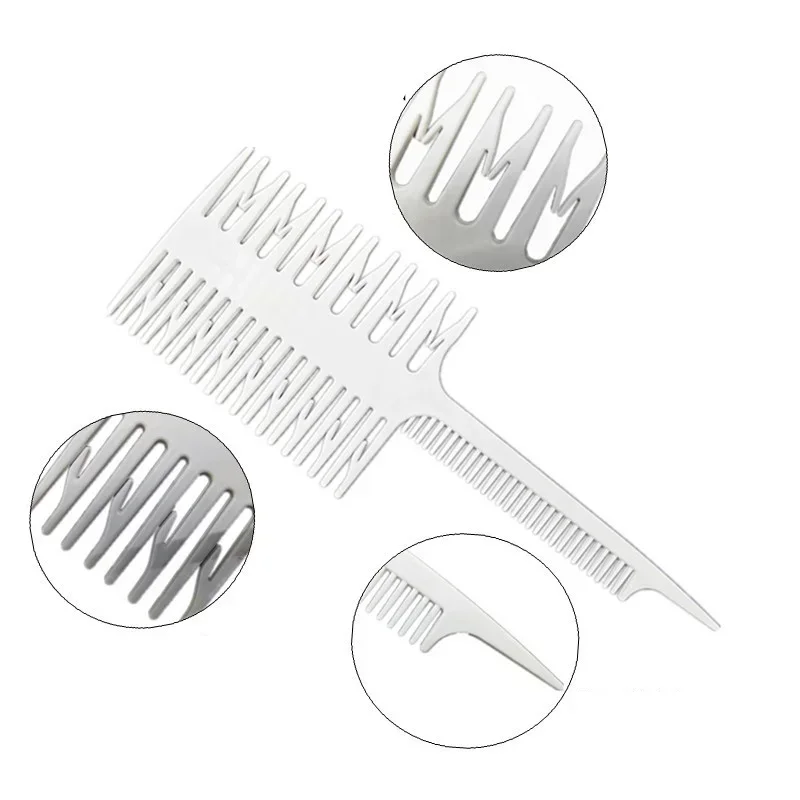 1pc Professional Hair Dyeing Comb Weaving Hair Brush Sectioning Highlight Comb Barber Hairdressing Combs Salon Hair Styling Tool