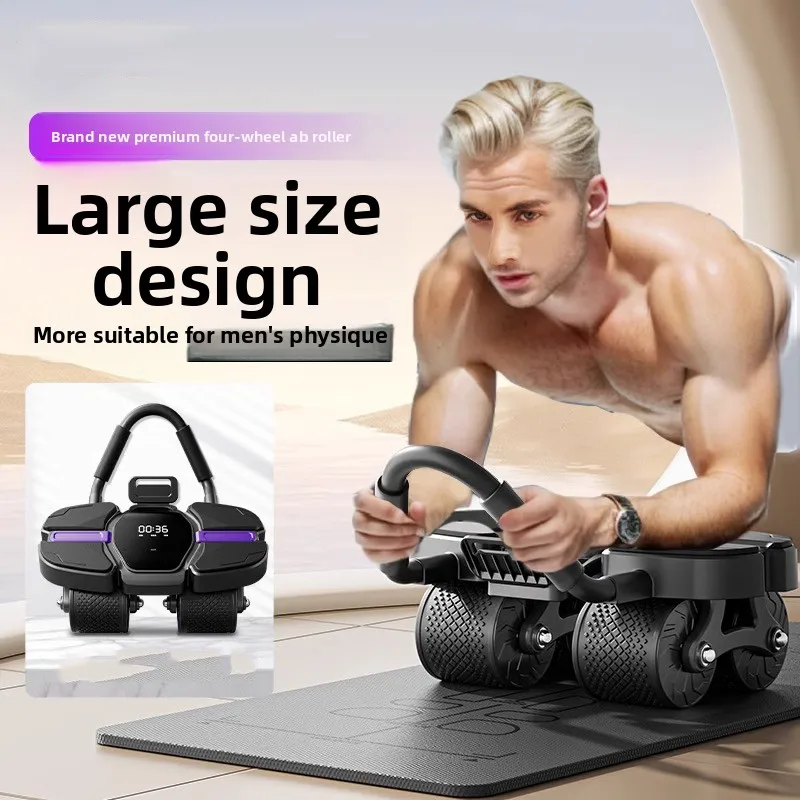 Four Four Wheel Abdominal Fitness Wheel Automatic Rebound Home Fitness Roll UpTraining Abdominal Muscle Exercise Equipment Ab Roller - Aliexpress Deal