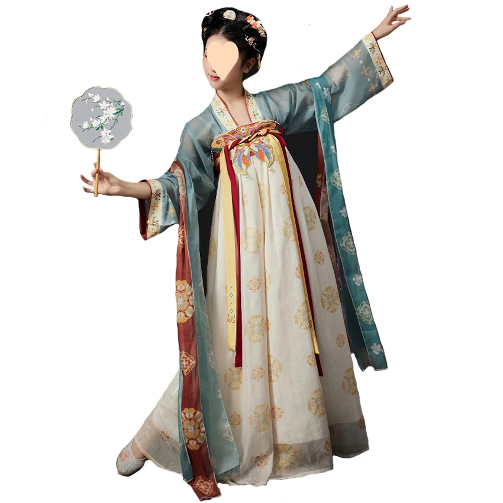 

Hanfu Women Chinese Style Traditional Cosplay Costume Ancient Vintage Embroidery Hanfu Party Outfit Tang Dynasty Ruqun Dress