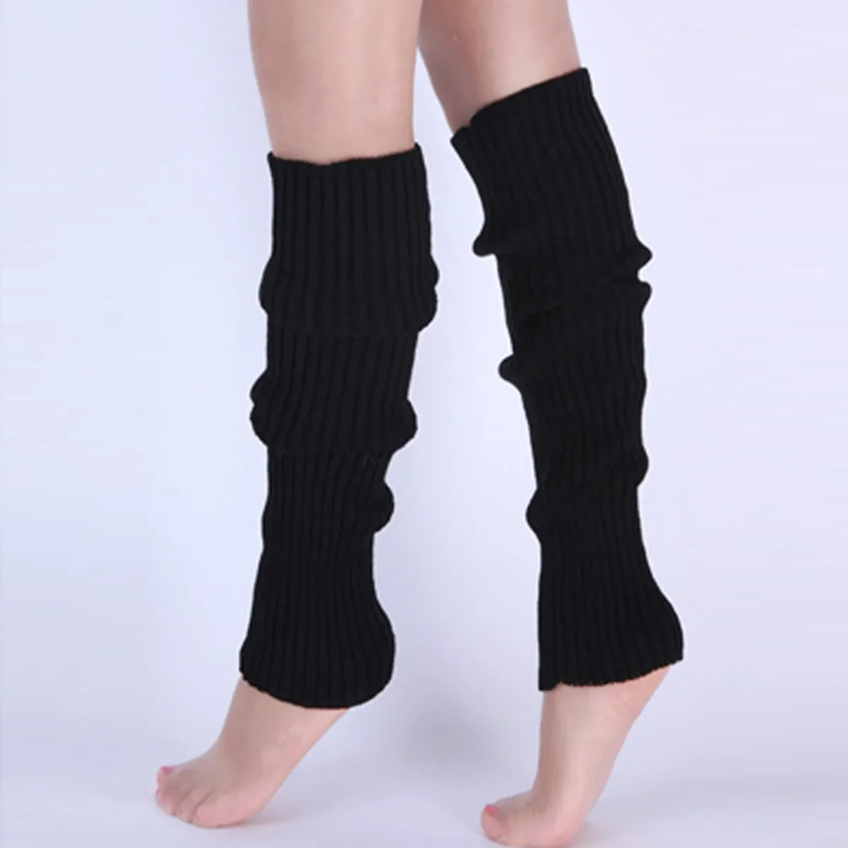 Classic Knit Leg Warmers Rib-Knit Knee-High Leg Warmer Socks Women\'s Stockings Knitted knee high socks for comfort